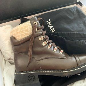 Chanel hiking style shoes 37